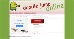 Desktop Screenshot of doodlejump-online.com