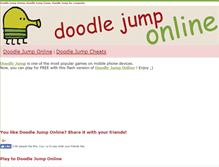 Tablet Screenshot of doodlejump-online.com